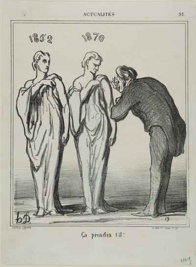 „Das wird die Arbeit erledigen!“, Platte 91 aus Actualités von Honoré Victorin Daumier