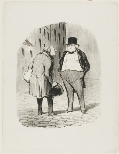 Der Bürger und sein Schneider, Platte 5 aus Les Bons Bourgeois von Honoré Victorin Daumier