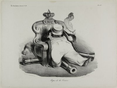 Die Ruhe Frankreichs, Platte 417 von Honoré Victorin Daumier