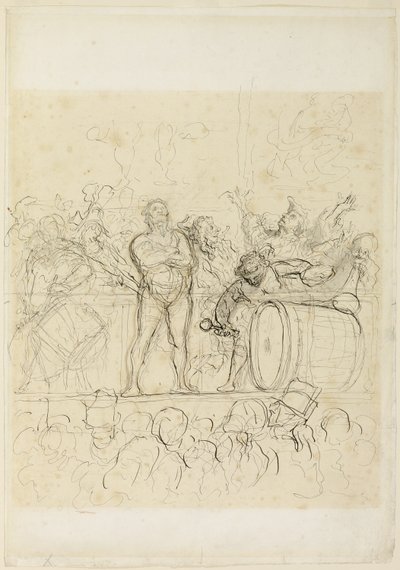 Die Parade von Honoré Victorin Daumier
