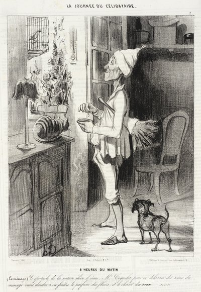 8 Uhr morgens von Honoré Daumier