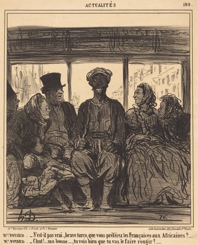 Aktualitäten: Mme. Potard - Ist es nicht wahr, tapferer Turko... von Honoré Daumier