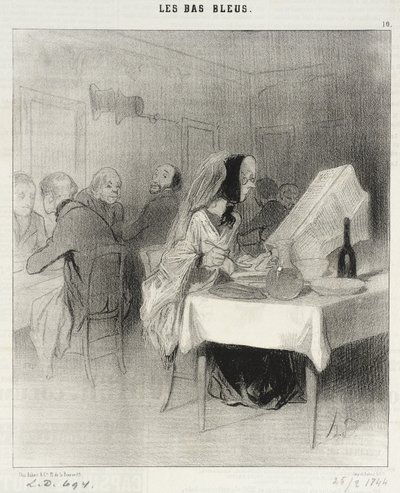 Los!...man hat noch nicht über meinen Roman berichtet... von Honoré Daumier