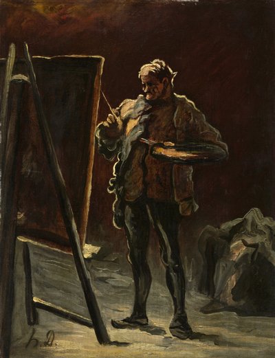 Ein Künstler von Honoré Daumier