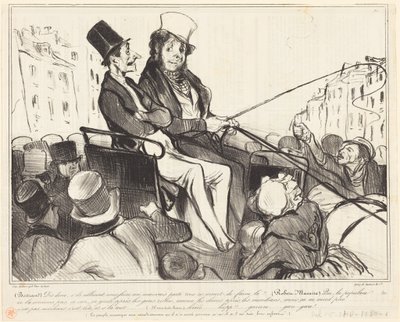 Bertrand, sag mal, wenn sie uns... von Honoré Daumier