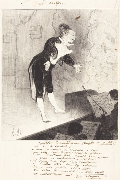 Dramatische Karotte von Honoré Daumier