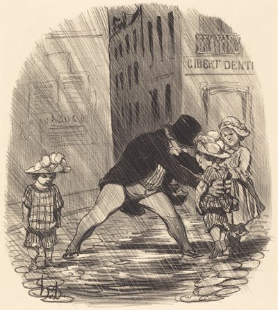 Es ist dumm, im Winter zu haben... von Honoré Daumier