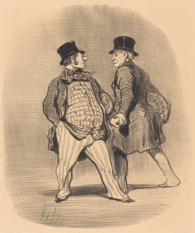 Bruder, hüte dich vor dem kleinen Baron... von Honoré Daumier