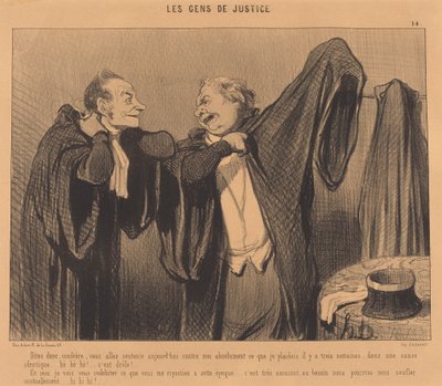 Sagen Sie mal, Herr Kollege, Sie werden doch nicht behaupten... von Honoré Daumier