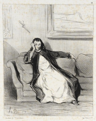 Hölle und Verdammnis!...ausgepfiffen!... von Honoré Daumier