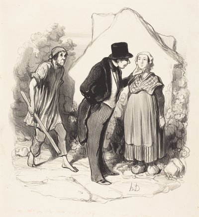 Wäre Ihr Mann eifersüchtig... von Honoré Daumier
