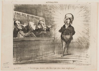 Es ist noch nicht Ihre Zeit, uns zu ersetzen. von Honoré Daumier