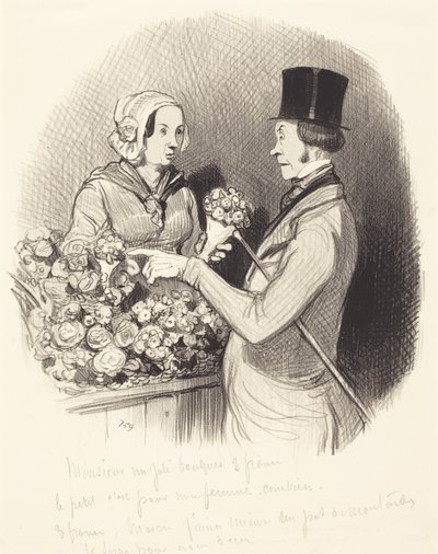 Der Tag, an dem man galant sein muss von Honoré Daumier