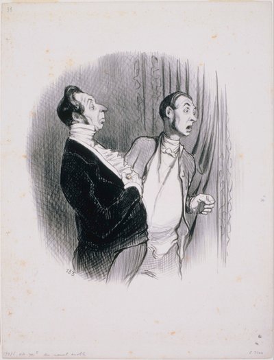 Die schönen Tage des Lebens - Ein neuer Adliger von Honoré Daumier