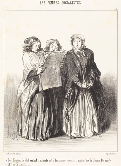 Die Delegierten des zentralen sozialistischen Klubs haben abgelehnt... von Honoré Daumier