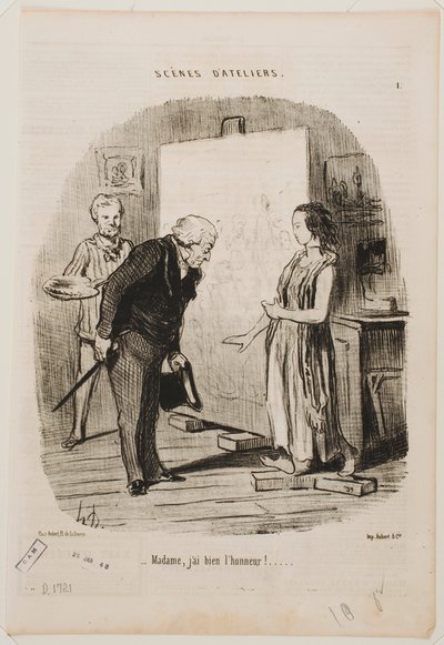 Madame, ich habe die Ehre. von Honoré Daumier