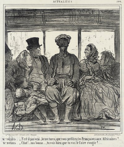 Mme. Potard. - Ist es nicht wahr, tapferer Turco... von Honoré Daumier