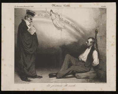 Moderne Galiläa, Und doch bewegt sie sich (aus La Caricature) von Honoré Daumier