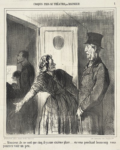Mein Herr, es sind nur fünf... von Honoré Daumier