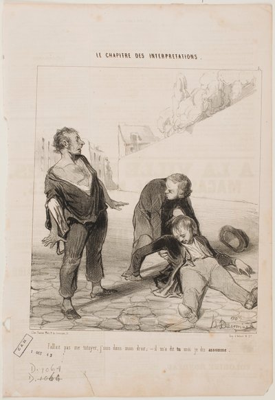 Kein Grund, mich beim Vornamen zu nennen... von Honoré Daumier
