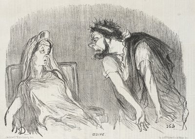 Ödipus von Honoré Daumier