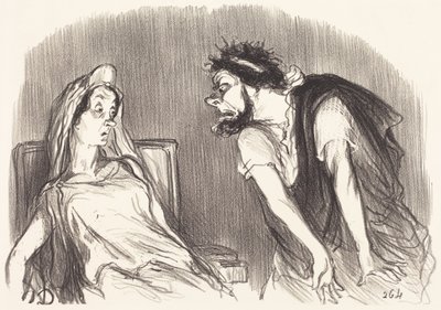 Ödipus von Honoré Daumier