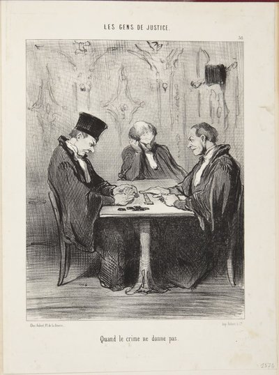 Wenn das Verbrechen nicht zahlt von Honoré Daumier
