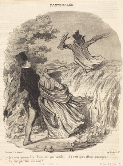 Wie dumm wir sind, solche Angst zu haben... von Honoré Daumier