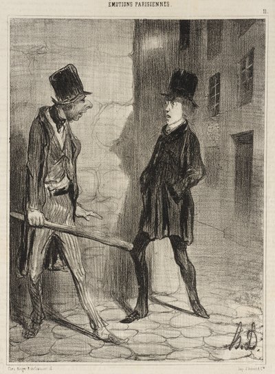 Wie spät ist es bitte? von Honoré Daumier