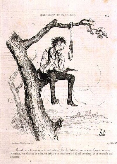 Gefühle und Leidenschaften: "Wenn du zu viele böse Taten begangen hast und deine Frau wie ein Mann ist, findest du einen Baum, machst eine Schlinge und, wenn sie sich zu sehr zuzieht, hängst du dich an den Ästen auf" aus der Zeitschrift 