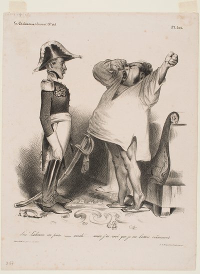 Sire! Lissabon ist eingenommen worden von Honoré Daumier
