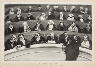 Der gesetzgebende Bauch von Honoré Daumier