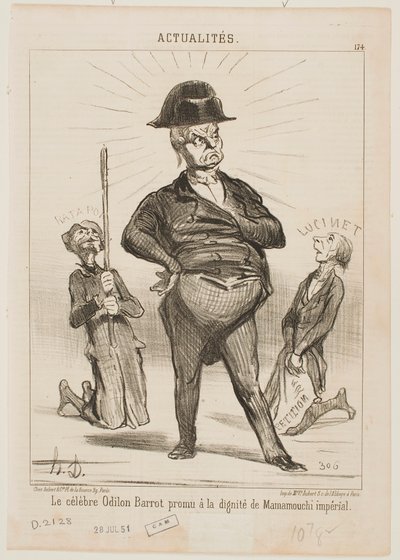 Der berühmte Odilon Barrot von Honoré Daumier