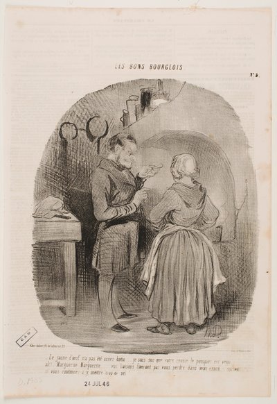 Das Eigelb ist nicht ausreichend geschlagen. von Honoré Daumier