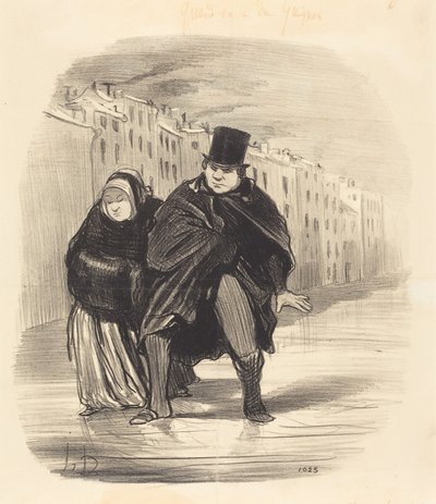 Du wirst mich nicht noch einmal dabei erwischen... Glückwünsche überbringen zu gehen... von Honoré Daumier