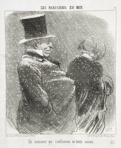 Ein Herr, der sich erhitzt... von Honoré Daumier
