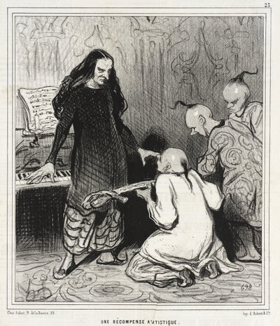 Eine künstlerische Belohnung von Honoré Daumier