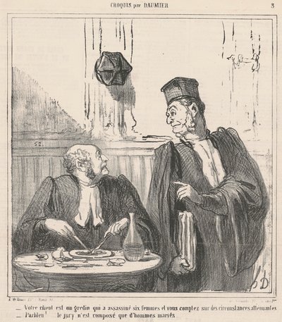 Ihr Mandant ist ein Schuft ... von Honoré Daumier