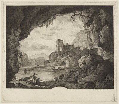 Fischen im Mondschein von Horace Vernet