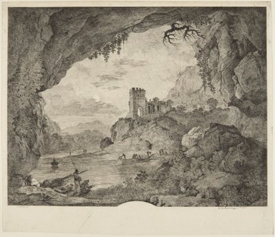 Fischen im Mondlicht von Horace Vernet