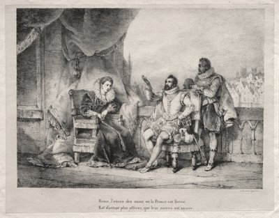 Marie de Medici und Heinrich IV. von Frankreich von Horace Vernet