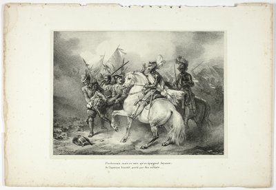 Ich befahl, aber vergebens, dass man Joyeuse verschonte... von Horace Vernet