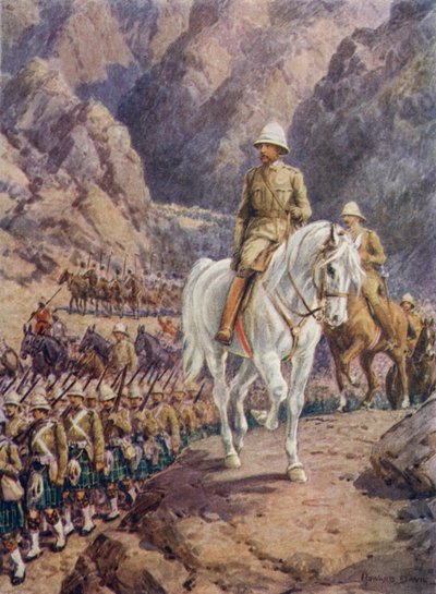 Lord Roberts, auf dem Marsch nach Kandahar von Howard Davie