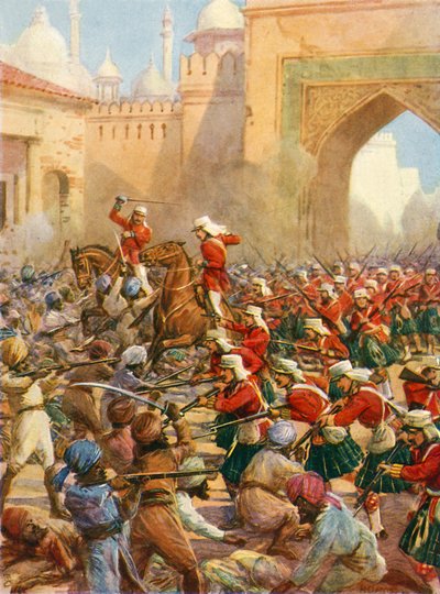 Sir Henry Havelock bei der Befreiung von Lucknow von Howard Davie