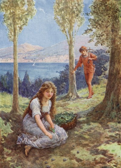 "Plötzlich hielt er an und starrte verzückt" aus "Filadoro" von Howard Davie