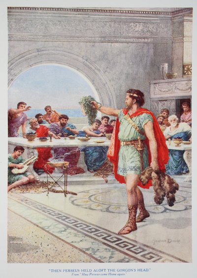 Dann hielt Perseus das Haupt der Gorgone hoch von Howard Davie