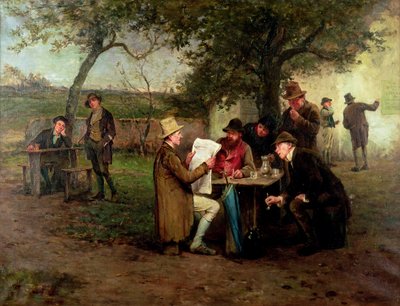 Die Nachrichten lesen; Die Proklamation der Land League von Howard Helmick
