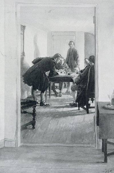 Im alten Raleigh Tavern, Illustration aus 