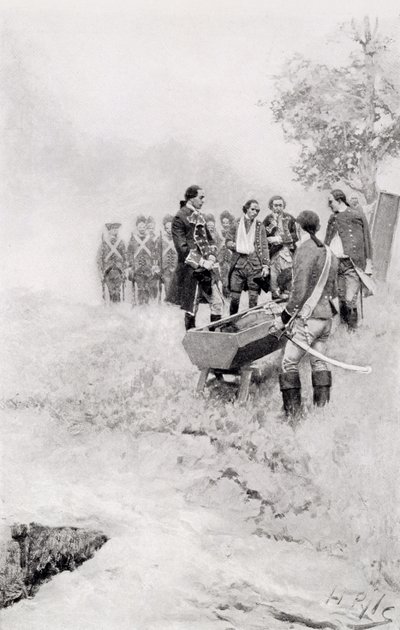Das Begräbnis von Braddock, Illustration aus 