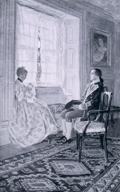 Washington und Mary Philipse, Illustration aus 